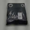 NICETOWN Halloween Bathroom Blackout Curtains and Drapes, Black Solid Thermal Insulated Grommet Blackout Drapery Panels for Window (2 Panels, 55 inches Wide by 68 inches Long, Black)