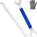 32mm 36mm Fan Clutch Wrench Removal Tool Set, 2 Pieces Water Pump Pulley Holder Removal Tool for BMW, Ford, GM, Chevrolet, Jeep, Nut Water Hub Removal, Fan Clutch Removal Tool