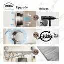 4 Dual Suction Cup Hooks Bar, Bathroom, Kitchen, Home, Glass, Mirror, Tile. Reusable, ABS+Aluminium, Waterproof, Rustproof, No Drill. Hang Towel, Robe, Loofah, Sponge, Coat (Gray, 4 Hooks)