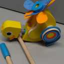 Battat  Waddling Push Toy  Wooden Duck  Walks & Flaps  Silly Sounds & Bobble Head  12+ Months  Quack & Go Duck