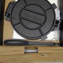 Uno Casa Cast Iron Tortilla Press 10 Inch - Tortilla Maker Press, Pre-Seasoned Roti Maker with 100 Pcs Parchment Paper - Heavy Duty Quesadilla Maker for Homemade Flatbreads, Rotis, Empanadas