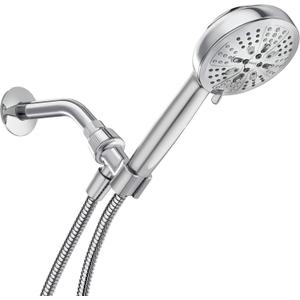 Moen Hydro Energetix High Pressure Shower Head with Handheld Sprayer, 8 Handheld Shower Head Spray Settings, Chrome Finish, 200H0