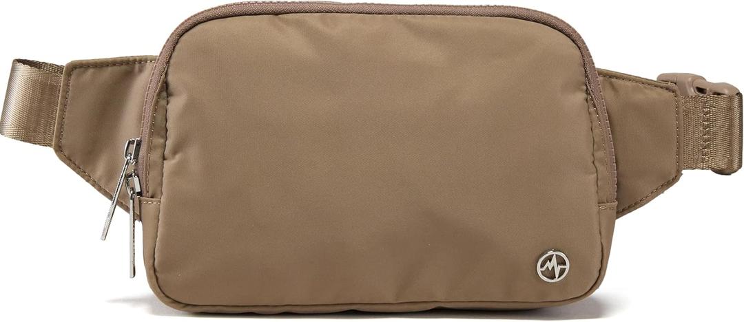 Pander Belt Bag Large 2L, Nylon Fanny Pack Purse for Women and Men with Adjustable Strap