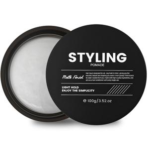 Pomade For Men, Natural Smooth Low Shine Hair Pomade For Men, All Day Easy Styling Hair Pomade, Easy To Wash Mens Hair Putty, Matte Wax That Instantly Enhances The Texture(3.52oz)