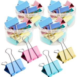 Extra Large Binder Clips 2 Inch (48 Pack), Colored Big Paper Clamps with Box Giant Binder Clips for Office and Home Supplies