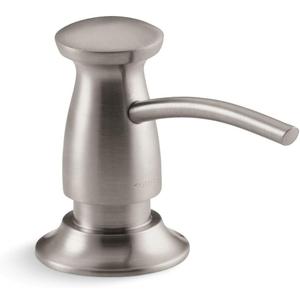 KOHLER K-1893-C-VS Built in Soap Dispenser,Kitchen Sink Soap Dispenser in Vibrant Stainless