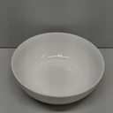 Gibson Home Great Essentials 1 Pack 100 OZ 10" Deep Salad Serving Bowl Set for Kitchen - Porcelain - Dishwasher and Microwave Safe (White)