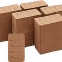 1000-Pack Kraft Paper Clothing Tags for Boutique, 2.7x1.5 Blank Clothes Size Price Labels, Brown Merchandise Display Hang Tags for Wholesale Retail Store Small Business Supplies