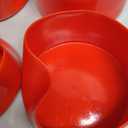 Uxcell 2pcs Rubber End Caps 100mm(4 Inch) ID Vinyl Round Tube Bolt Cap Cover Screw Thread Protectors Red, 50mm Height, 2 Packs