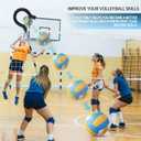 Volleyball Spike Trainer with Adjustable Height & Real Ball Feel - Hitting Training Equipment for Spiking,Jumping, and Serving Practice -Lightweight,Non-Slip Design/Durable- Perfect for Beginners/Pros