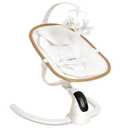 Angelbliss Electric Baby Swing with Cry Detection, Side-to-Side Motion, 5 Speeds, 180 Rotation, Indoor Swing for Infants and Toddlers (White)