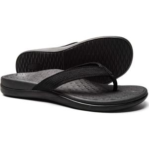 LLSOARSS Plantar Fasciitis Feet Sandal with Arch Support - Best Orthotic flip Flops for Flat Feet，Heel Pain- for Women Size 11