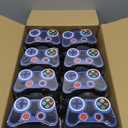 Mifoci 24 Pcs Plastic Video Game Party Cups with Straw and Lid 10oz Gamer Birthday Themed Drink Cups 7th Video Game Party Favors for Kids Toddlers Gamer Birthday Supplies (Blue)