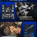 Orion Motor Tech 32pc Dual Brake Tools, 2 in 1 Disc Brake Caliper Tool Set and Drum Brake Tool Kit, Brake Caliper Tool and Brake Drum Tool with Brake Spring Tool Pliers Installer Remover Adjuster