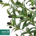 7FT Olive Tree Artificial Plant Decor - Tall Fake Tree for Home Decor Faux Plant Indoor 2000 Leaves Artificial Olive Tree for Living Room Bedroom Office Live Streams Decorative Modern Greenery