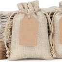 Tapleap Burlap Bags with Drawstring, 3x4 Inches Burlap Favor Sack (Lot of 50) for Wrapping Favors or Gifts, Birthday, Wedding, Party or Household Use
