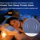 2026 New Sleep Pillow Speaker,Under Pillow Speaker Bluetooth,Comes withVolume Control & Auto-Off Timer,Wireless Sleep,Ideal for People who Sleep on Their Side (C)