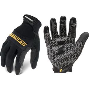Ironclad Box Handler Work Gloves BHG, Extreme Grip, Performance Fit, Durable, Machine Washable, (1 Pair), Black L