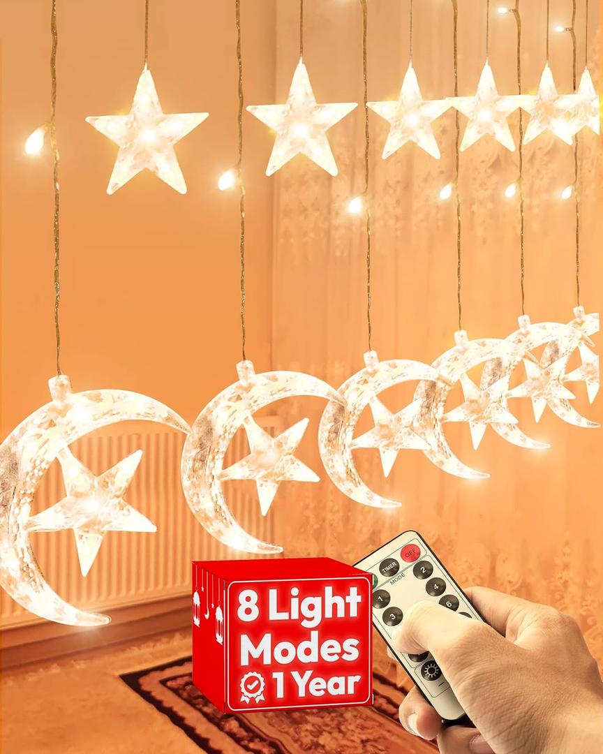 OLEEK Ramadan Lights Decorations - Ramadan Decorations for Home 2026 - Ramadan Decoration Lights - Ramadan Gifts for Kids - Ramadan Decor - Ramadan String Lights   - Ramadan led Lights
