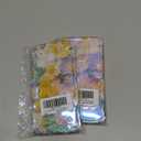 2 x EYZUTAK Case for iPhone 15 Pro, Colorful Retro Oil Painting Flower Laser Glossy Cute Curly Wave Edge Case Stylish Durable Soft TPU Protective Phone Cover for Girl Women  Yellow Flower/Purple