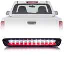 QLLUYTR Third Brake Light with Strobe Flash for 2004-2012 Chevy Colorado Accessories, High Mount Rear Brake Lights for 2004-2012 Gmc Canyon Accessories, Waterproof Rear Cab Center Tail Lights (Black)