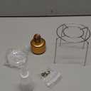 Mini Alcohol Camping Stove  Lightweight Brass & Aluminum Spirit Burner with Stand | Faster Heating  Perfect for Backpacking, Hiking & Brewing Piping Hot Tea/Coffee