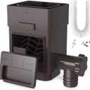 Anivia Rainwater Collection System, Downspout Diverter Fits for 2x3 or 3x4 Inch Standard Downspouts, Rain Barrel Diverter Kit with Adjustable Valve and Filter. 5ft Hose - Brown
