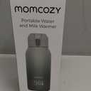 Momcozy Portable Bottle Warmer for Travel  Dual Heating Modes for Breast Milk & Water, Portable Milk Warmer with Fast Heating & Long Battery Life, 17 Ounces Large Capacity to Meet Your All-Day Needs (Gradual Change of Green)