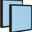 2 Pack HEPA 550 Filter, HEPA& Activated Carbon Filter Replacement Compatible with AlorAir CleanShield HEPA 550 Air Scrubber (17.2"×15.3"×2")