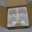 Double Walled Espresso Cups Set of 4 (50% Thicker), 3 Ounce Clear Expresso Coffee Mugs, Espresso Shot Glasses, Double Wall Insulated Espresso Cups Suit for Espresso Machine, Microwave Safe