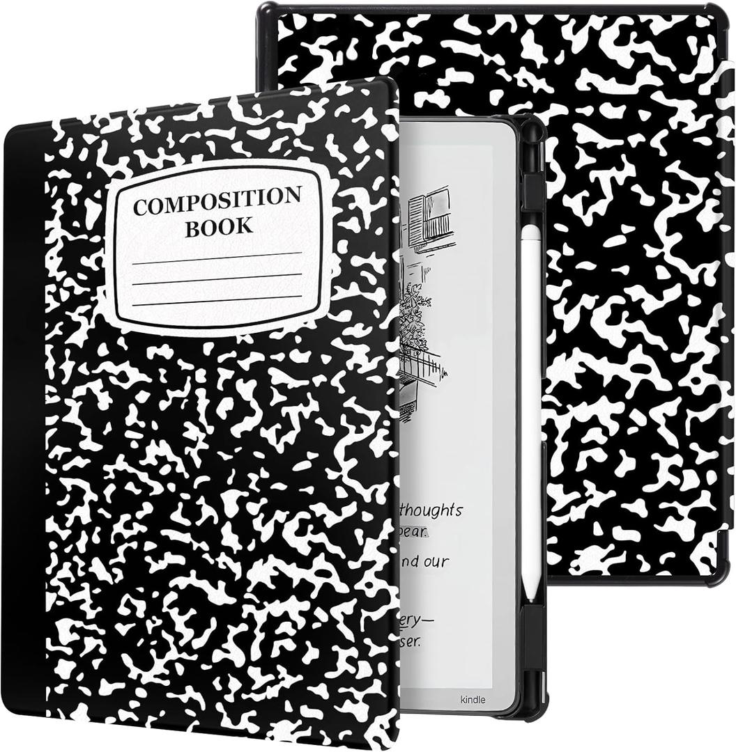 CoBak Case for 11" Kindle Scribe 3rd Generation 2025, Kindle Scribe Colorsoft - All New PU Leather Cover with Auto Sleep Wake, Pen Holder for Scribe 11" 2025 Released (notebook)