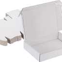 PATIKIL 10x7x2 Inch Small Shipping Boxes, 20 Pcs Corrugated Cardboard Box Gift Boxes for Packing Mailing Moving Packaging Small Business Boxes White
