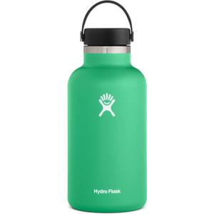 Hydro Flask Water Bottle - Stainless Steel & Vacuum Insulated - Wide Mouth 2.0 with Leak Proof Flex Cap - 64 oz, Spearmint