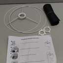 Diy Lampshade Kit Metal Frame - Round Lampshade Holder for Table Lamps, Ceiling Lights, Pendant Lights, Home and Office Decor (7.87 Inch Diameter)