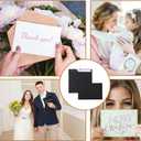 Black Blank Note Cards and Envelopes 5 x 7 Heavyweight Flat Cardstock and A7 Envelopes Printable Self Seal 20 Packs for Birthday, Wedding Invitations, Thank You Cards, Baby Shower