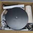 EDISHINE Modern Floor Lamps for Living Room, 64.7" Minimalist Standing Lamp with 3 Color Temperatures Bulb & Adjustable Linen Shade, Foot Pedal Switch, Arc Tall Lamp for Bedroom Office, Black