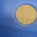 13" Glass Rain Cover for Bird Feeder Outdoors - Baffle on Shepherd Pole/Post or S Hook Hanging - Large Weather Guard Protective Dome - Dia. 33CM (1, Blue)