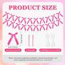 2pcs Pink Bow Decorations,Pink Satin Bow Garland Coquette Birthday Decorationsfor Bridal Shower Bachelorette Party (Hot Pink)