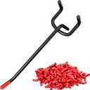 Pegboard Hooks for Hanging - Peg Board Organizer Accessories Fit New Metal Peg Board Storge Tool 6in 25Pcs