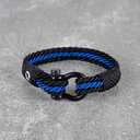 Paracord Bracelet for Men - Twisted Rope Bracelets for Men, Handmade Mens Bracelets Jewelry, Boyfriend Gifts Birthday, Pulseras Para Hombres, Men's Bracelet Gifts for Son (8, RoyalBlue)