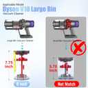 Upgraded Dust Bin Compatible with Dyson V10 Vacuum Cleaner Canister, Large Bin Replacement Compatible with Dyson V10 Bin Part No. 969509-01