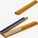 Premium 20 Inch Wooden Mahjong Racks Pushers (4-Pack) Extra Long Solid Wood Mahjong Tile Holders, Compatible with The Mahjong Line & Oversized Modern Sets, Luxury Hardwood Racks for American Mah Jongg