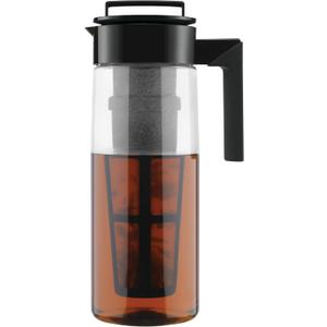 Takeya Flash Chill Iced Tea Maker - Airtight & Durable Iced Tea Maker Jug with Silicone Carry Handle - Leak-Proof & Lightweight Tea Infuser with Patented Flash Chill Technology - 2 Quart, Black (64 Ounces) Takeya Flash Chill Iced Tea Maker - Airtight & Durable Iced Tea Maker Jug with Silicone Carry Handle - Leak-Proof & Lightweight Tea Infuser with Patented Flash Chill Technology - 2 Quart, Black (64 Ounces)