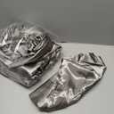 CozyLux Satin Sheets Queen Size Bed Set - 4 Piece Silky Queen Sheet Set, Luxury Light Grey Queen Sheets with Smooth and Soft Microfiber, Includes 1 Fitted Sheet, 1 Flat Sheet and 2 Pillowcases