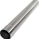 3.5 Inch Stainless Steel T304 Exhaust Tubing, 3 1/ 2''ID-to-OD Length 22''Straight Exhaust Extension Tube Tailpipe, Universal Connector Adapter Tubo