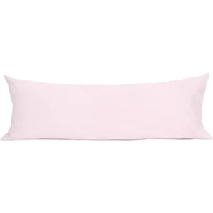 Sunflower Body Pillowcase 100% Cotton Long Pillow Cover/Case Envelope Closure 1 Pack, 21x54 inches Light Pink, Soft and Breathable