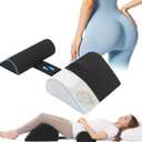 HOMBYS Adjustable BBL Pillow After Surgery with Strap, 2 PCS Set for Brazilian Butt Lift Recovery, Lumbar Support & Leg Wedge with Customizable Fit, Post-Op Must Haves for Sleeping, Pain Relief