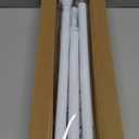 2 Pack White Tension Curtain Rod for Windows 28 to 48 inch, Adjustable Expandable Pressure Spring Curtain Rod No Drilling, 7/8" Curtain Rod for Bedroom Doorway Closet Door