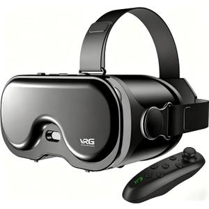 VR Headset for Phone, 3D Family Anti-Blue Eyes Protected HD Lenses, 120 FOV Virtual Reality Headsets VR Goggles for iPhone17/16/15/14/13/12/11, Samsung, Android (Black)
