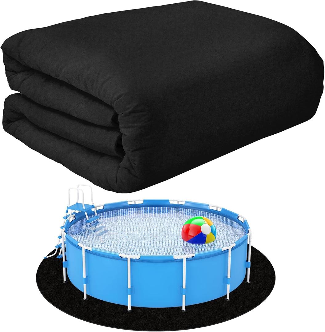 VICAMB 15ft Heavy Duty Round Pool Liner Pad for Above Ground Pool,Pool Ground Mat Under Pool Pad,Pool Bottom Liner Protector to Prevent Puncture and Extend Liner Life